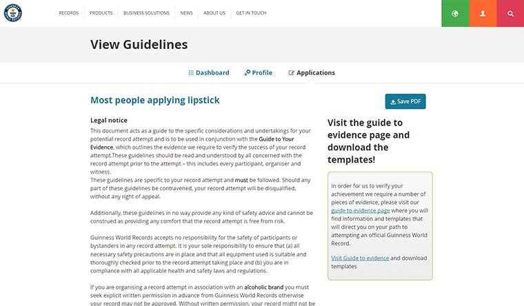  Application process Step 4 Guidelines